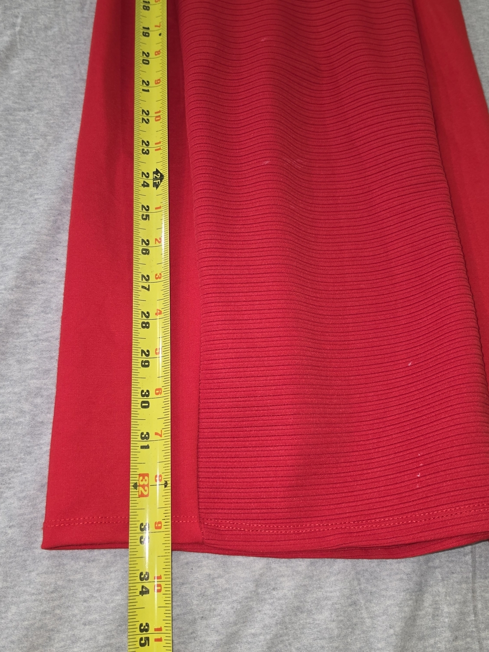 H&M Red Cap-Sleeve Midi Sheath Dress - Picture 8 of 8